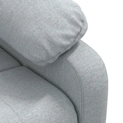 vidaXL Massagestoel stof lichtgrijs