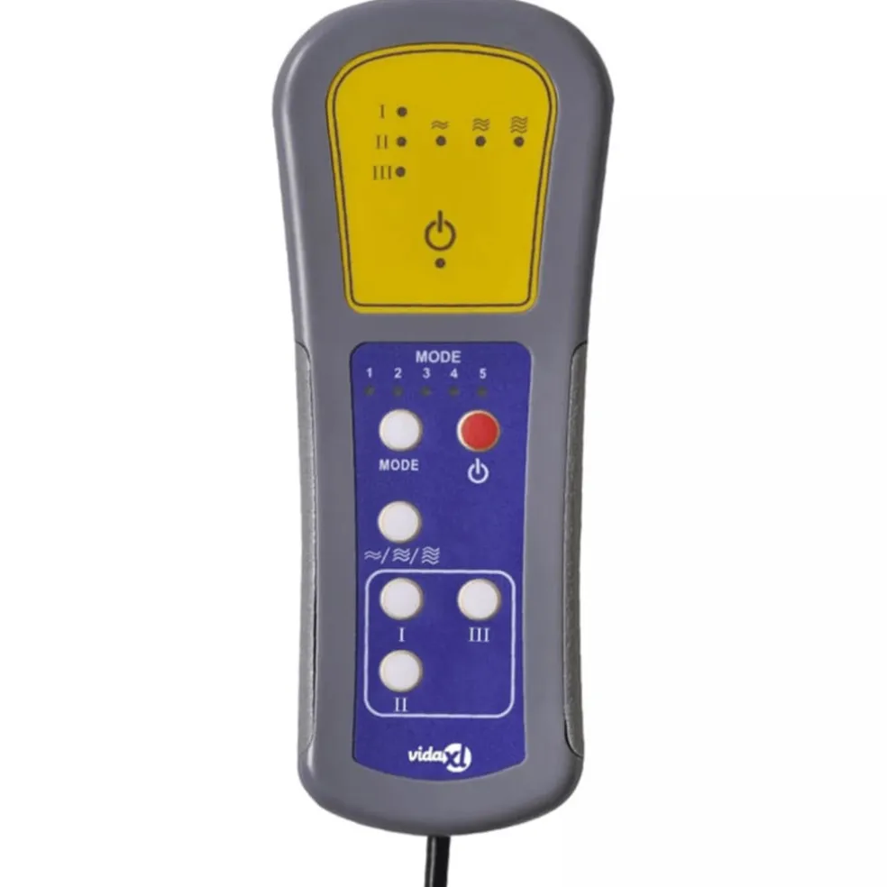 vidaXL Massagestoel stof lichtgrijs