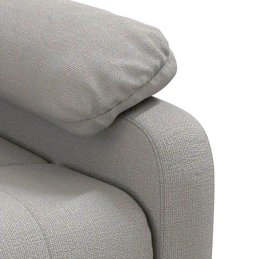 vidaXL Massagestoel stof taupe