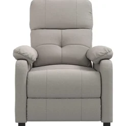 vidaXL Massagestoel stof taupe
