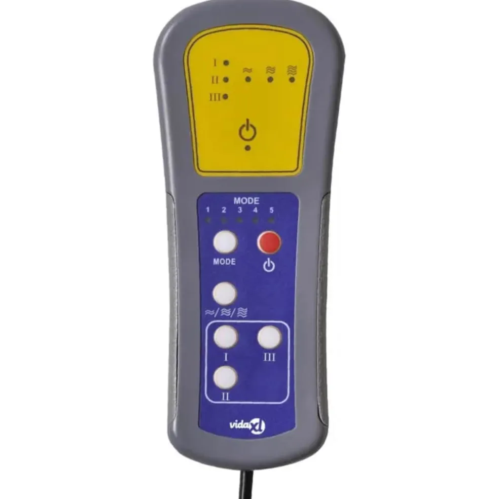 vidaXL Massagestoel stof taupe