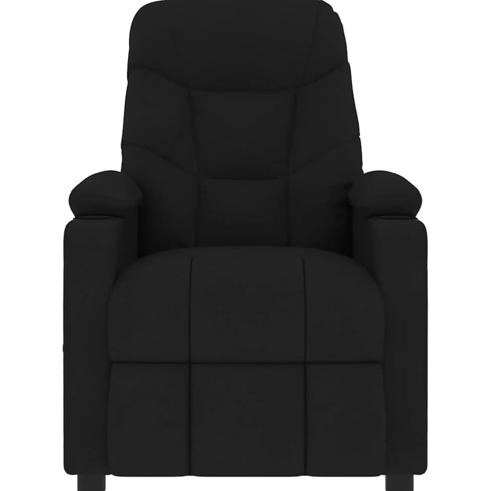 vidaXL Massagestoel stof zwart