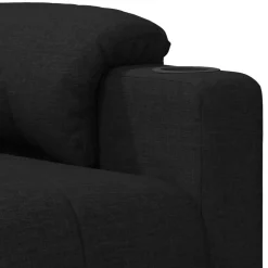 vidaXL Massagestoel stof zwart