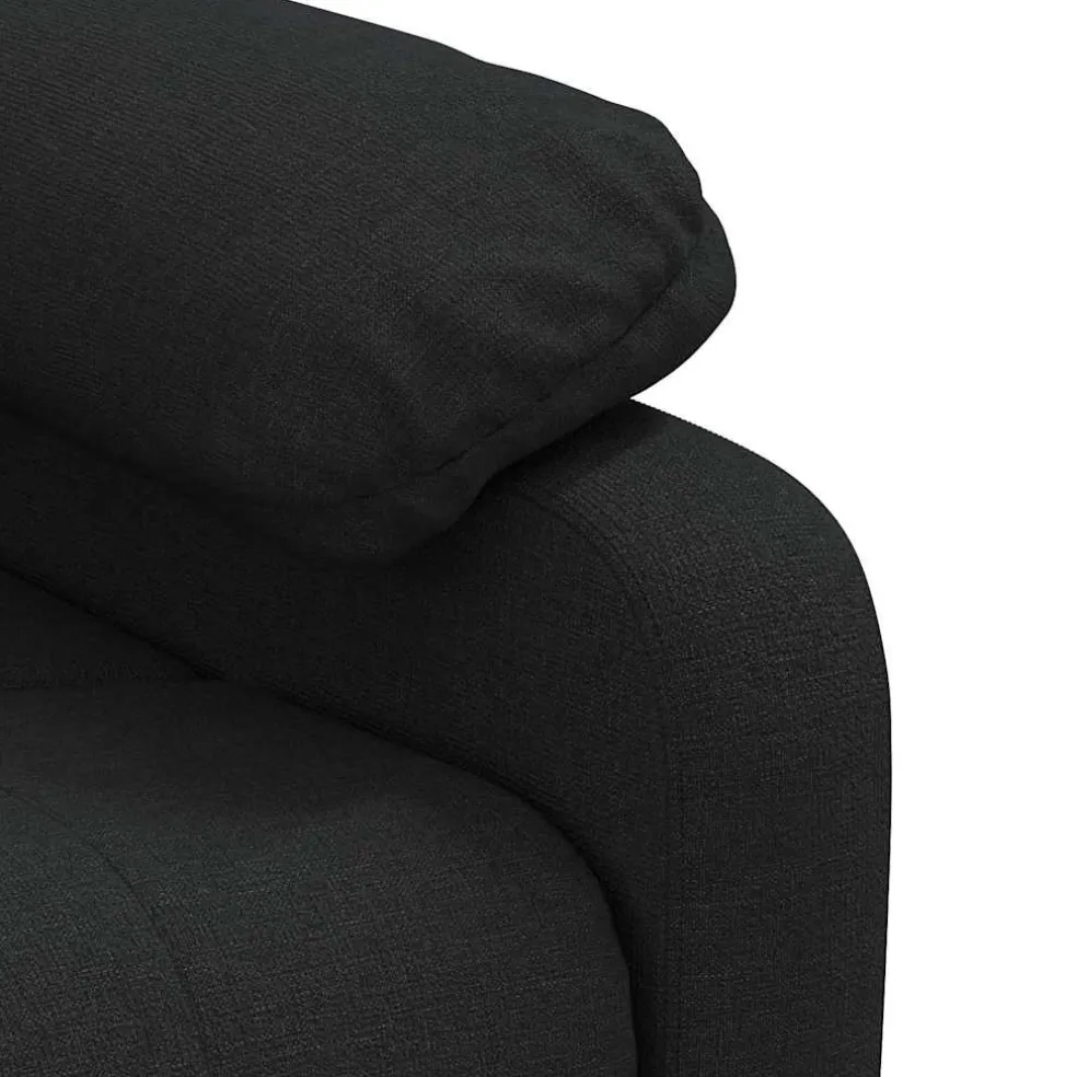 vidaXL Massagestoel stof zwart