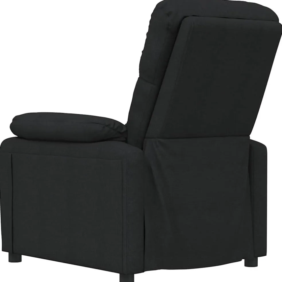 vidaXL Massagestoel stof zwart