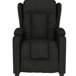 vidaXL Massagestoel stof zwart