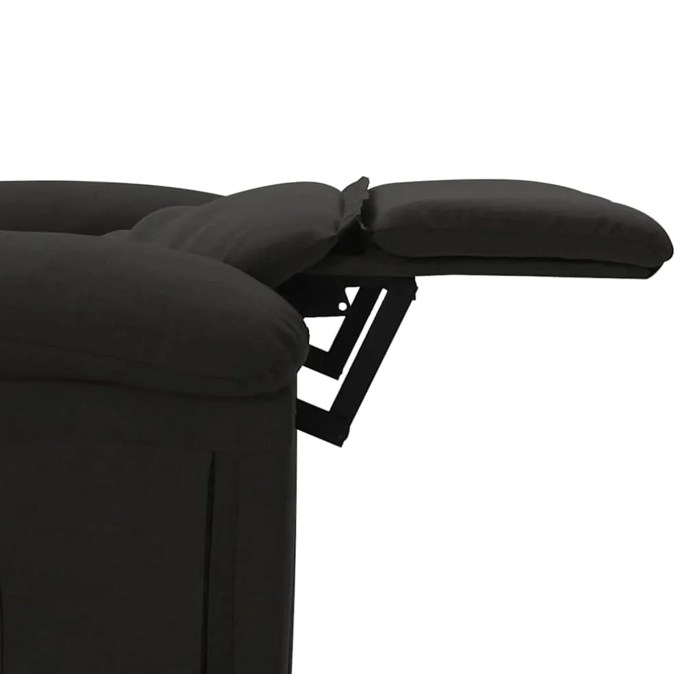 vidaXL Massagestoel stof zwart