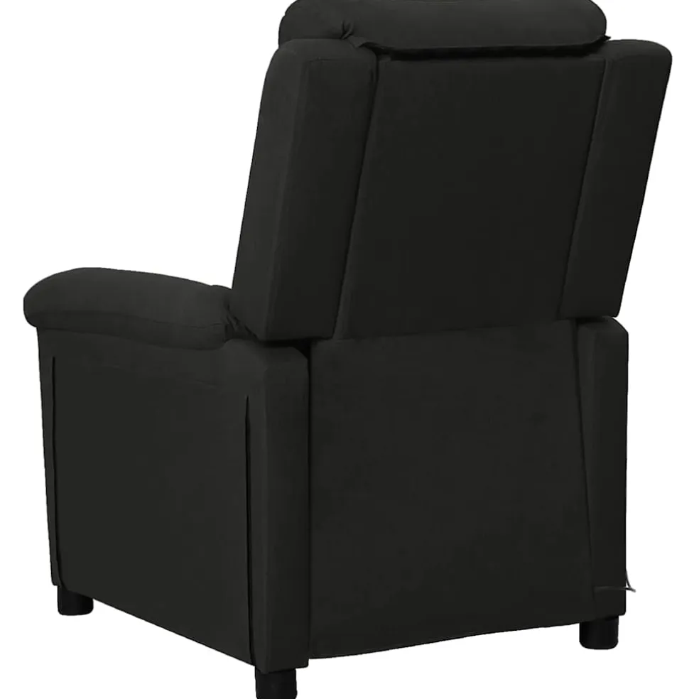 vidaXL Massagestoel stof zwart
