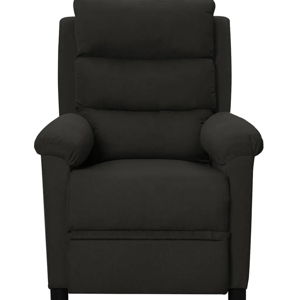 vidaXL Massagestoel stof zwart
