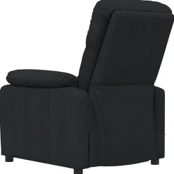vidaXL Massagestoel stof zwart