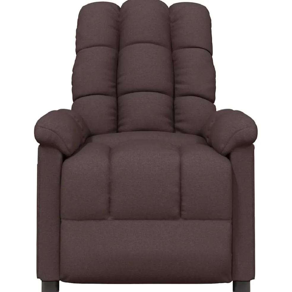 vidaXL Massagestoel stof zwart