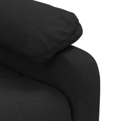vidaXL Massagestoel stof zwart