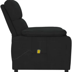 vidaXL Massagestoel stof zwart