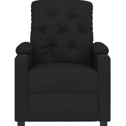 vidaXL Massagestoel stof zwart