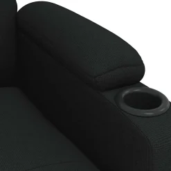vidaXL Massagestoel stof zwart