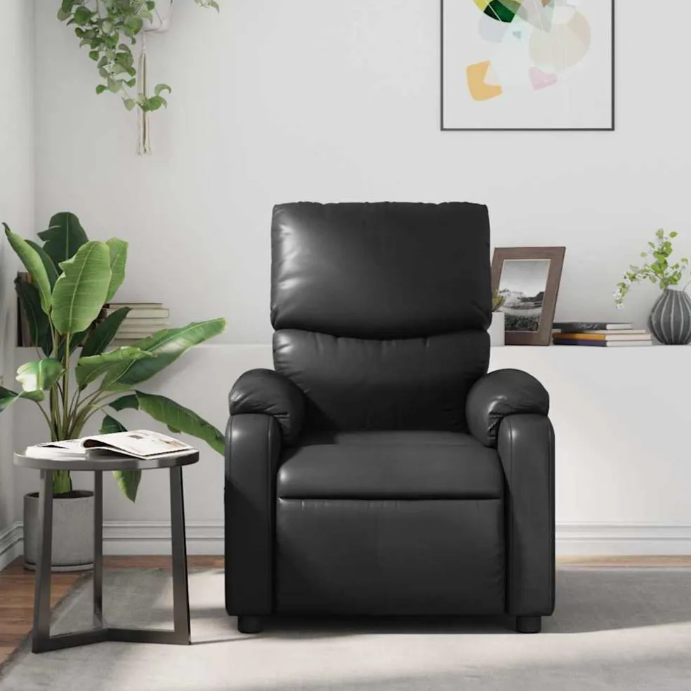 vidaXL Massagestoel verstelbaar kunstleer zwart