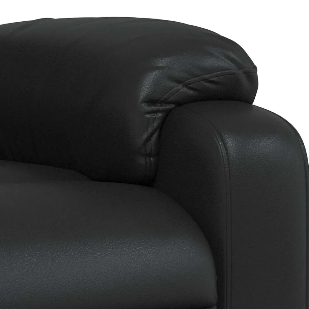 vidaXL Massagestoel verstelbaar kunstleer zwart