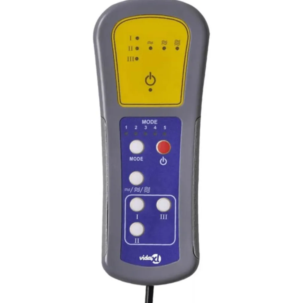 vidaXL Massagestoel verstelbaar stof zwart
