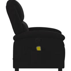 vidaXL Massagestoel verstelbaar stof zwart