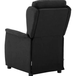 vidaXL Massagestoel Zwart 93.5 x 67.5 x 101.5 cm Stof