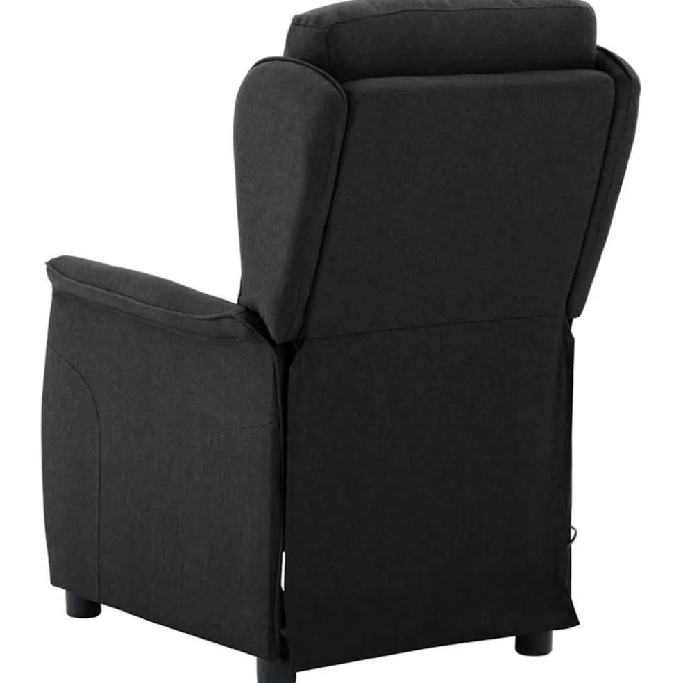 vidaXL Massagestoel Zwart 93.5 x 67.5 x 101.5 cm Stof