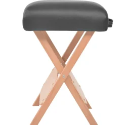 vidaXL Massagetafel- en krukset inklapbaar 3 zones 10 cm dik wit