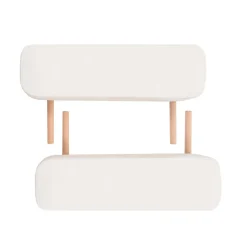 vidaXL Massagetafel- en krukset inklapbaar 3 zones 10 cm dik wit