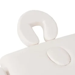 vidaXL Massagetafel- en krukset inklapbaar 3 zones 10 cm dik wit