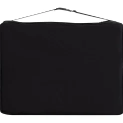 vidaXL Massagetafel inklapbaar 4 zones aluminium zwart en roze