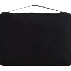 vidaXL Massagetafel inklapbaar 3 zones hout zwart en beige