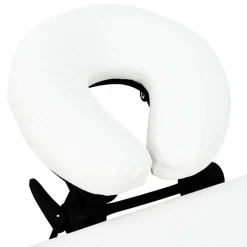 vidaXL Massagetafel inklapbaar met aluminium frame (vier delen / crèmewit)