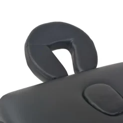 vidaXL Massagetafel inklapbaar 3 zones 10 cm dik zwart