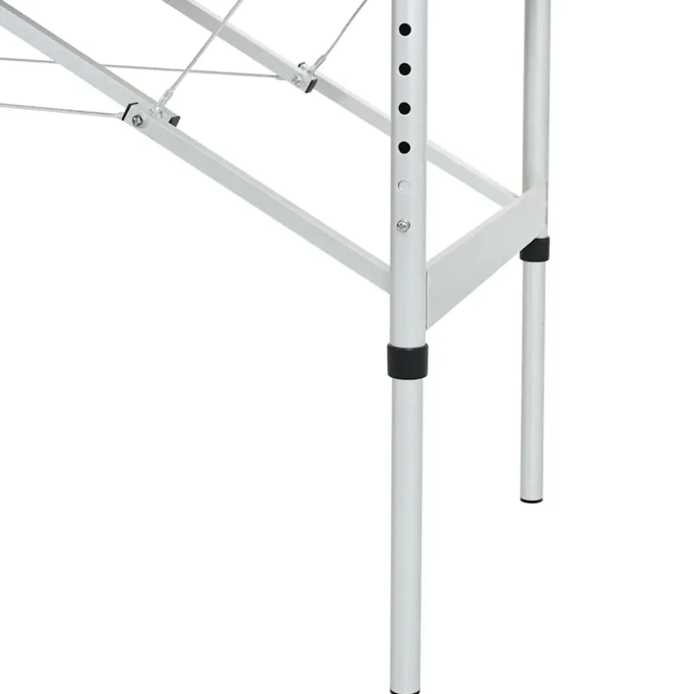 vidaXL Massagetafel met 4 zones 186x68 cm aluminium frame antraciet