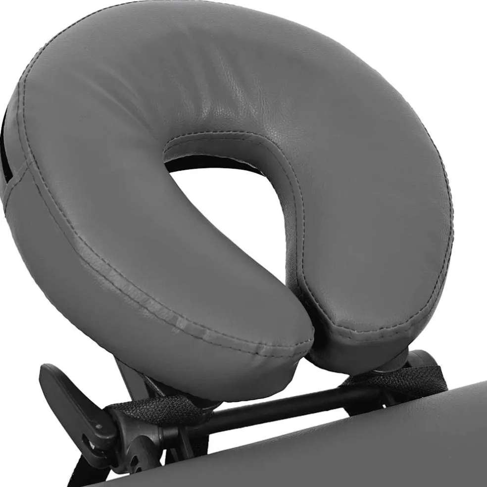 vidaXL Massagetafel met 4 zones 186x68 cm aluminium frame antraciet