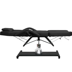 vidaXL Massagetafel 180x62x(87-112) cm zwart