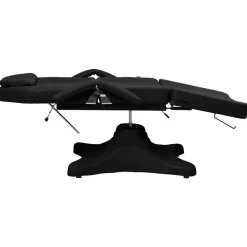 vidaXL Massagetafel 180x62x(86,5-118) cm zwart