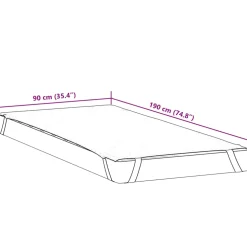 vidaXL Matrasbeschermer waterdicht 90x190 cm wit