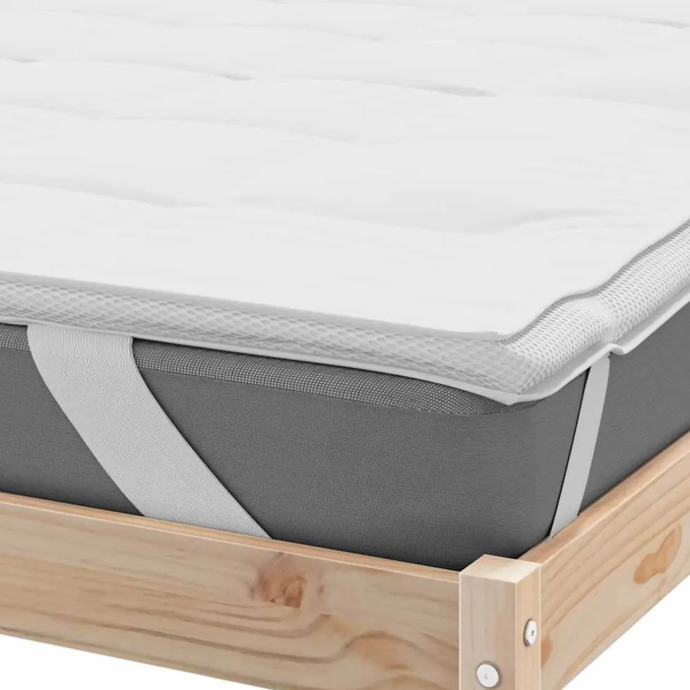 vidaXL Matrasbeschermer 90x190 cm wit