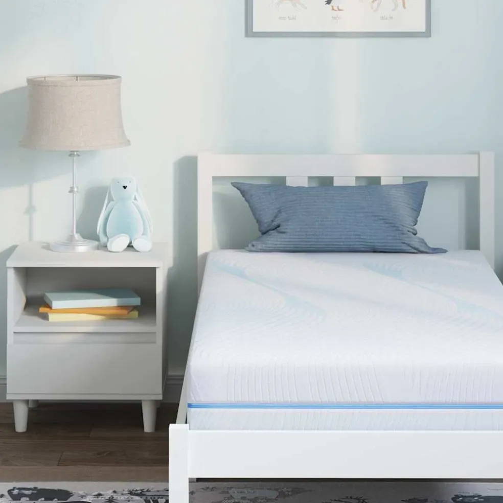 vidaXL Matras Medium stevig 80 x 160 cm Wit
