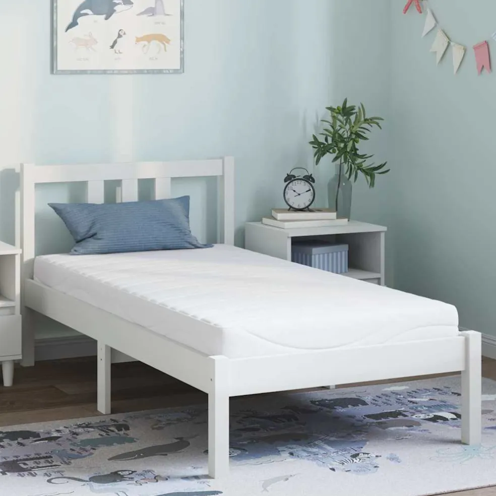 vidaXL Matras Medium 80 x 160 cm Wit