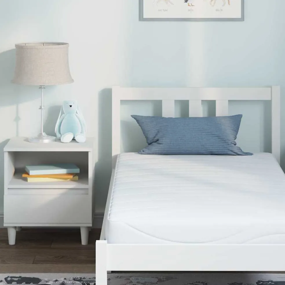 vidaXL Matras Medium 80 x 160 cm Wit
