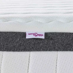 vidaXL Matras Medium zacht 80 x 200 cm Wit en Grijs