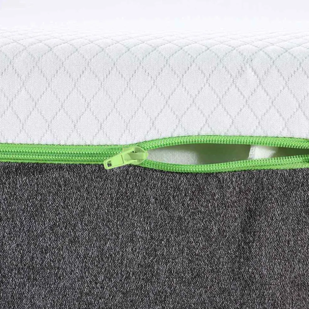 vidaXL Matras Medium zacht 80 x 160 cm Wit en Grijs