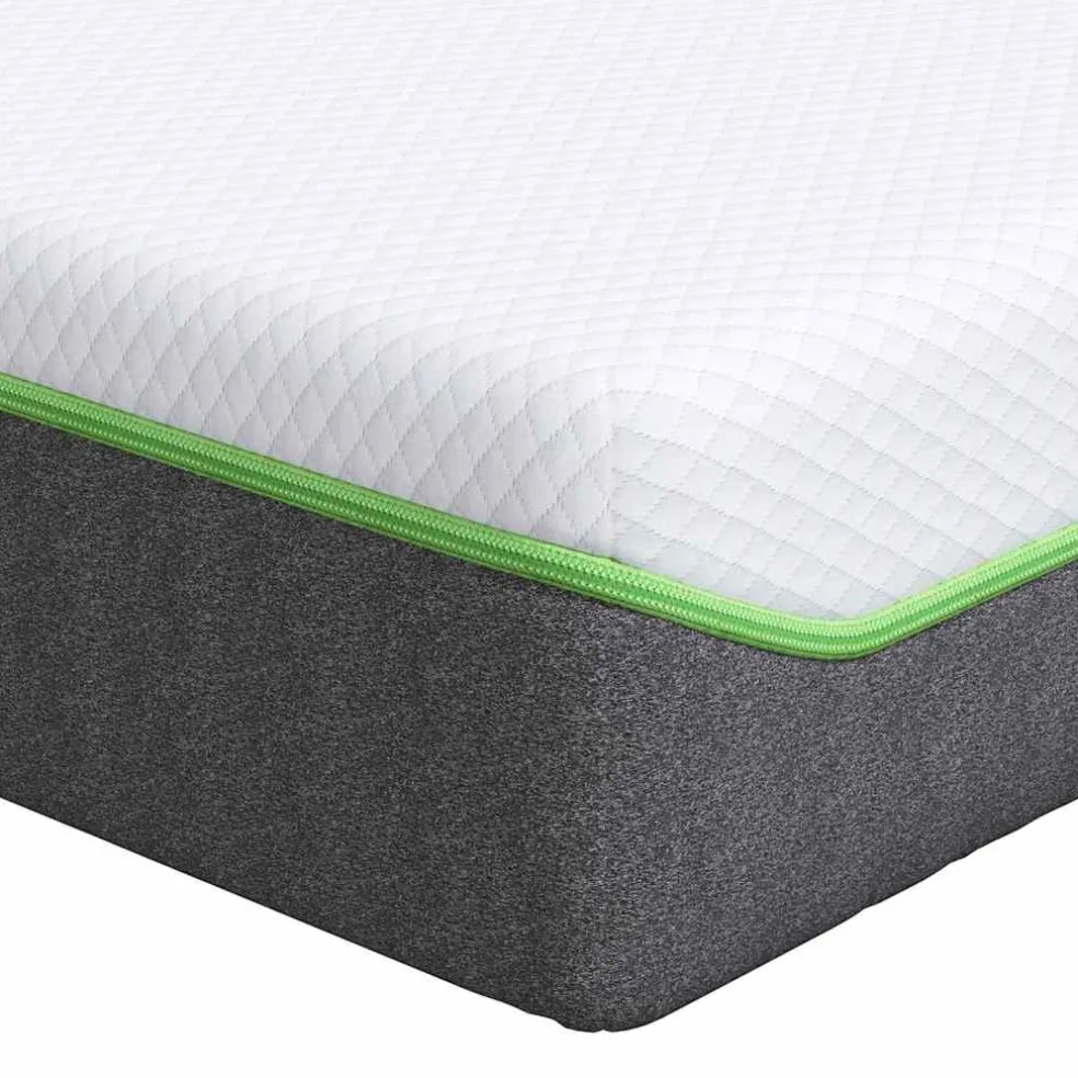 vidaXL Matras Medium zacht 80 x 160 cm Wit en Grijs