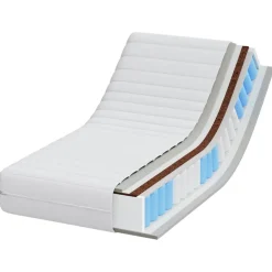 vidaXL Matras met Kokoslaag Medium stevig 60 x 120 cm Wit