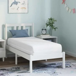 vidaXL Matras met Kokoslaag Medium stevig 60 x 120 cm Wit
