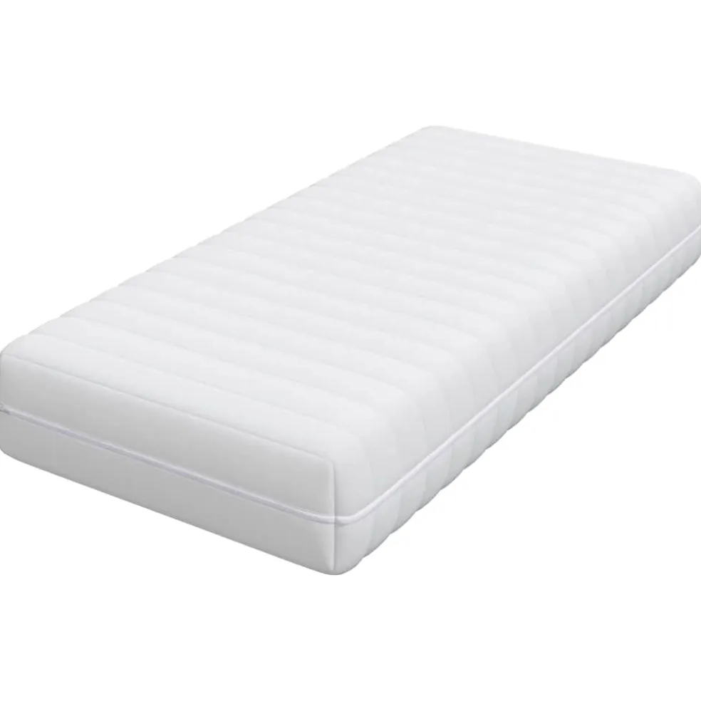 vidaXL Matras met Kokoslaag Medium stevig 60 x 120 cm Wit