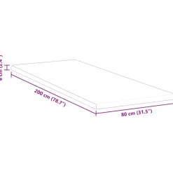 vidaXL matrastopper Wit 80 x 200 cm Jacquard Stof