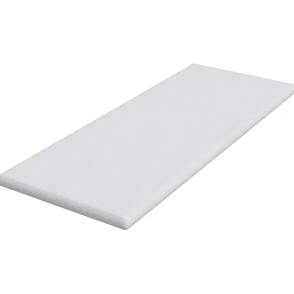 vidaXL matrastopper Wit 80 x 200 cm Jacquard Stof