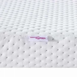 vidaXL matrastopper Wit 80 x 200 cm Jacquard Stof